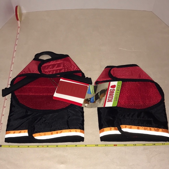 Pet Dog Animal Vest Jacket Reflective Kong Red - Picture 8 of 9